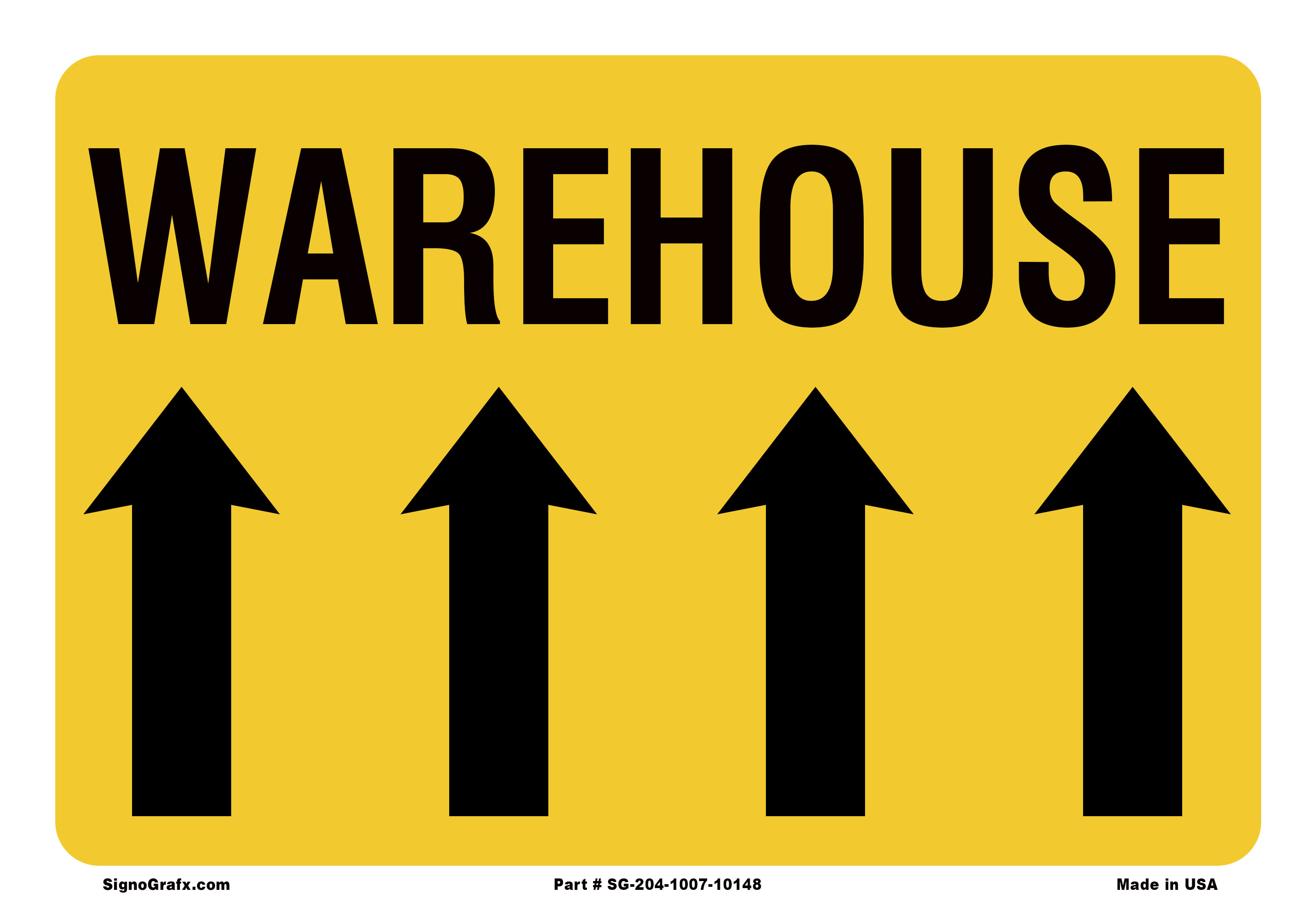 Warehouse Sign(right Arrow)