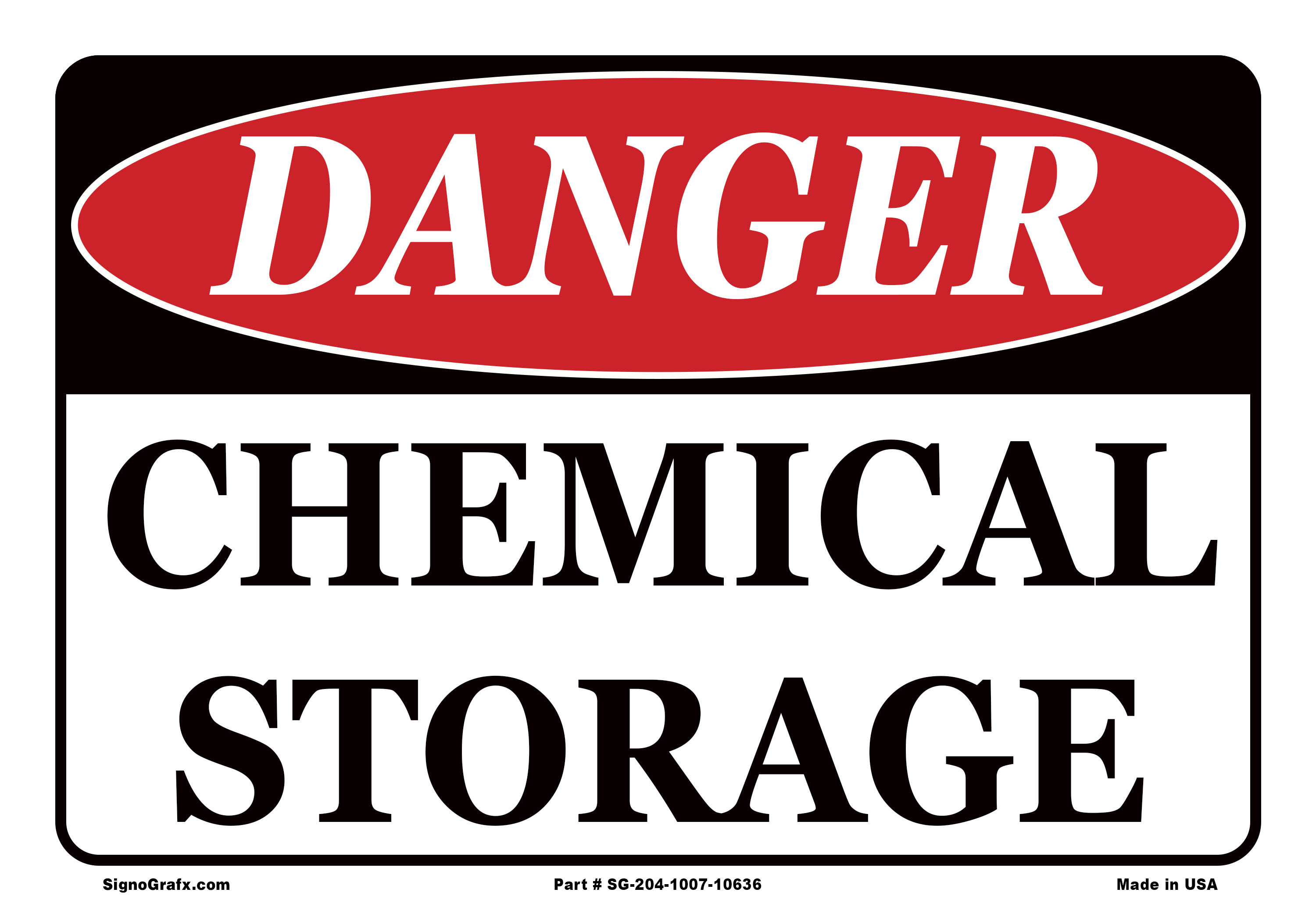 Danger Chemical Storage